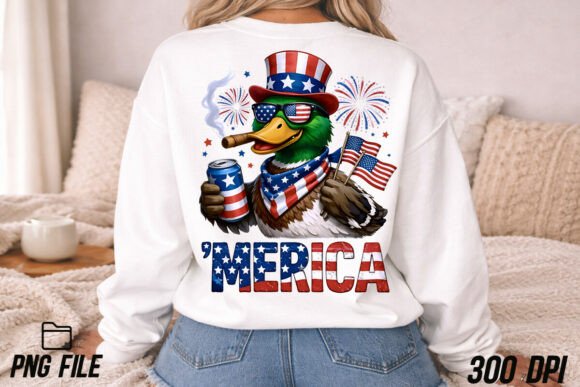 Download 4th of July Mallard Duck Boy Sublimation - Premium Resources