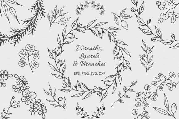 Download Wreaths, Laurels and Branches Collection - Branches Collection