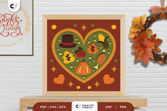 Download Heart Shaped Thanksgiving Paper Cut - Thanksgiving paper Collection