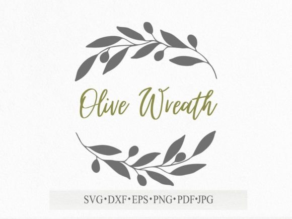 Download Olives Branches Floral Frame Svg File - Branches Collection