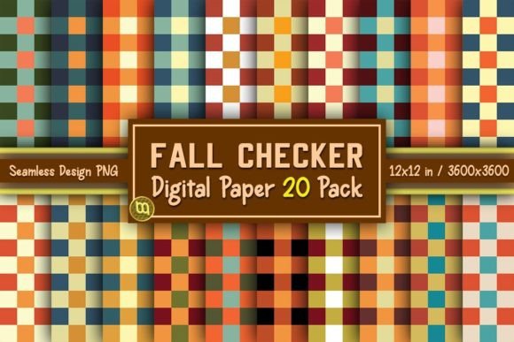 Download Fall Checker Thanksgiving Paper 20 Pack - Premium Resources