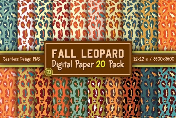 Download Fall Leopard Thanksgiving Paper 20 Pack - Premium Resources