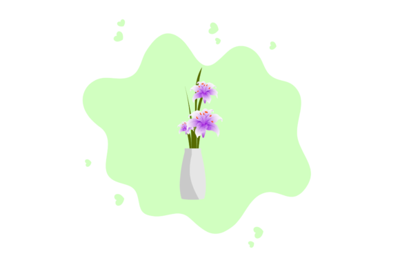 Download Flower Vase Bright Floral Abstract Decor - Abstract decor Collection