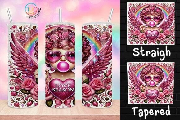 Download Cupid Blowing Vintage Valentines Tumble - Premium Resources