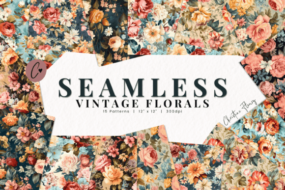 Download Seamless Vintage Floral Patterns - Vintage floral patterns Collection