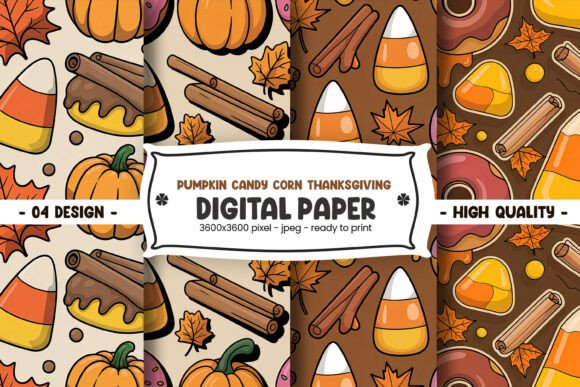 Download Pumpkin Candy Corn Thanksgiving Paper - Thanksgiving paper Collection