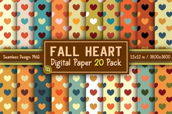 Download Fall Heart Thanksgiving Paper 20 Pack - Premium Resources