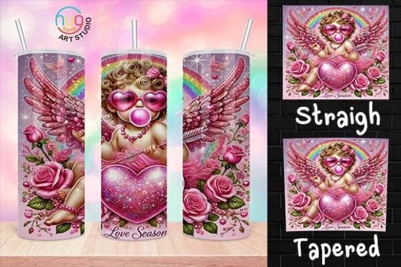Download Cupid Blowing Vintage Valentines Tumble - Premium Resources