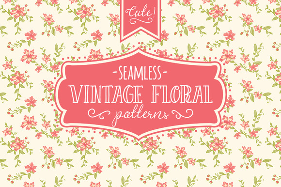 Download Seamless Vintage Floral Patterns - Vintage floral patterns Collection