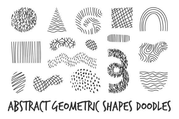 Download Abstract Geometric Shapes Doodles Lines - Geometric shapes Collection